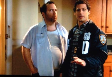 Corey with Andy Samberg on Brooklyn Nine-Nine